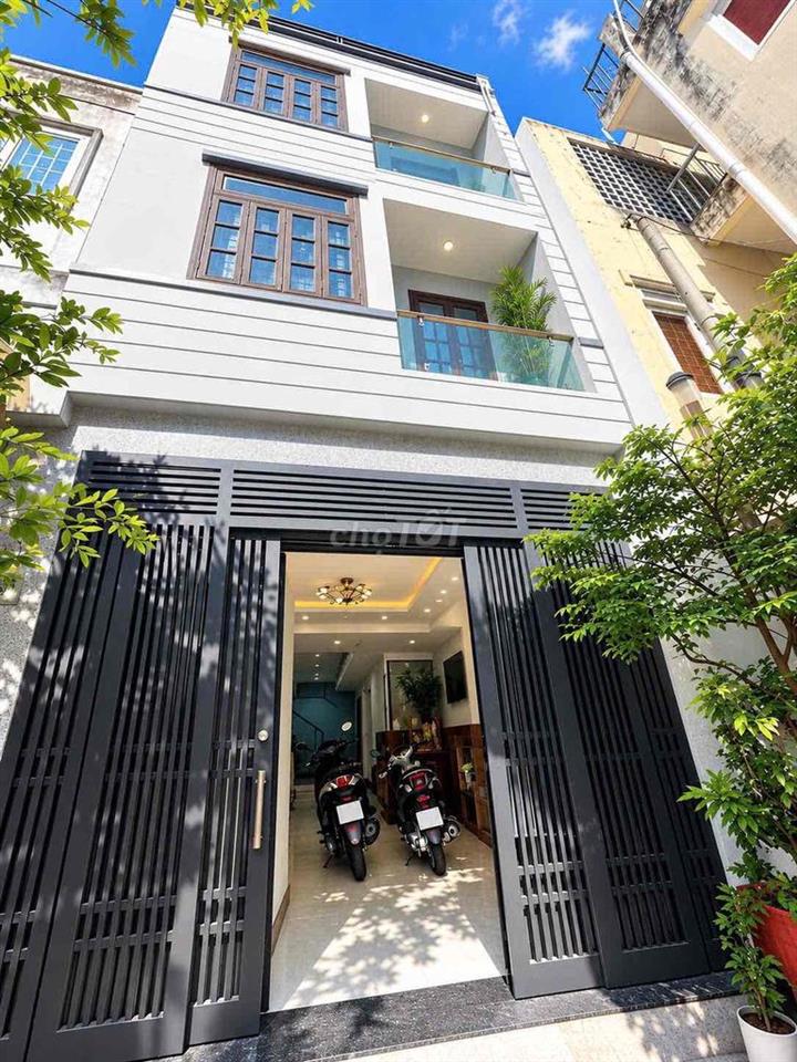 Cho thuê nguyên căn nhà mới XVNT 40m2, 3 tầng, 2pn siêu rộng, giá 12tr
