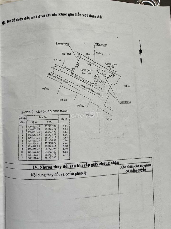 bán nhà chính chủ sổ hồng riêng ngay chợ hóc môn đường trưng nữ vương 
