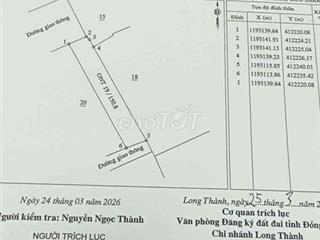 Bán đất trung tâm thị trấn Long Thành
