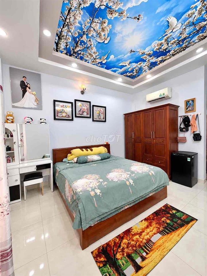 (BÌNH TÂN) 1 XẸT LÊ VĂN QUỚI - 4 TẦNG BTCT- HẺM XE HƠI 10M- 53M2 KO LỘ