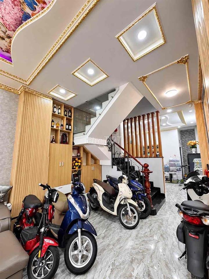 (BÌNH TÂN) 1 XẸT LÊ VĂN QUỚI - 4 TẦNG BTCT- HẺM XE HƠI 10M- 53M2 KO LỘ