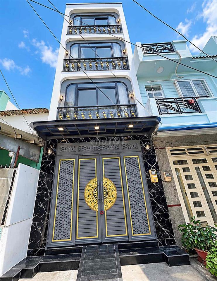 ( BÌNH TÂN )NHÀ MỚI ĐẸP 4 TẦNG  KHU VIP GÒ XOÀI - LÊ VĂN QUỚI -XE HƠI