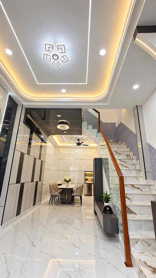 ( BÌNH TÂN )NHÀ MỚI ĐẸP 4 TẦNG  KHU VIP GÒ XOÀI - LÊ VĂN QUỚI -XE HƠI