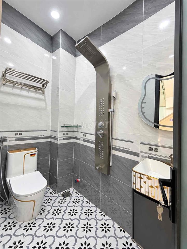 ( BÌNH TÂN )NHÀ MỚI ĐẸP 4 TẦNG  KHU VIP GÒ XOÀI - LÊ VĂN QUỚI -XE HƠI