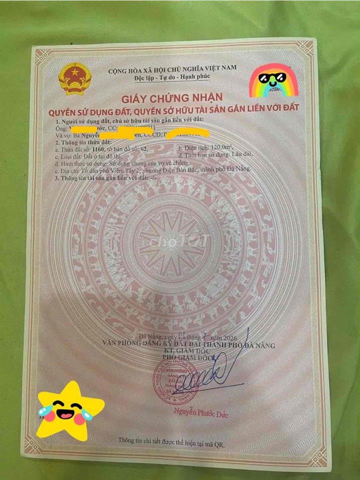 bán đất Viêm Tây 2- phường Điện Bàn Bắc- Tp Đà Nẵng