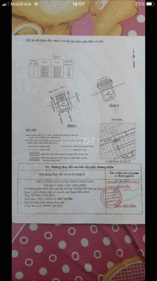 cần bán nhà gần khu ẩm thực Hồ thị kỷ quan 10 cũ