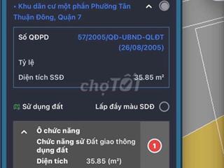 BÁN NHÀ 85/13/1 NGUYỄN VĂN QUỲ – TÂN THUẬN – 35,6M² – 2,8 TỶ