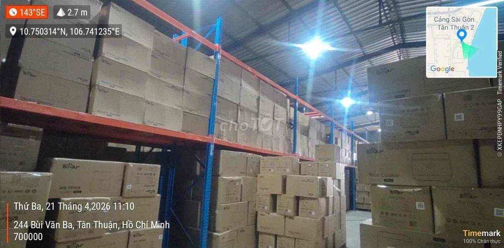 cho thuê kho xường Bùi Văn Ba