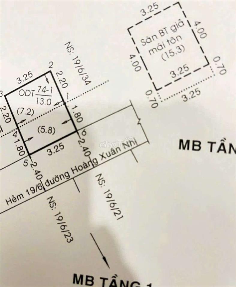 (hh40tr) Nhà 3 tầng ngay Lạc Long Quân Âu Cơ 