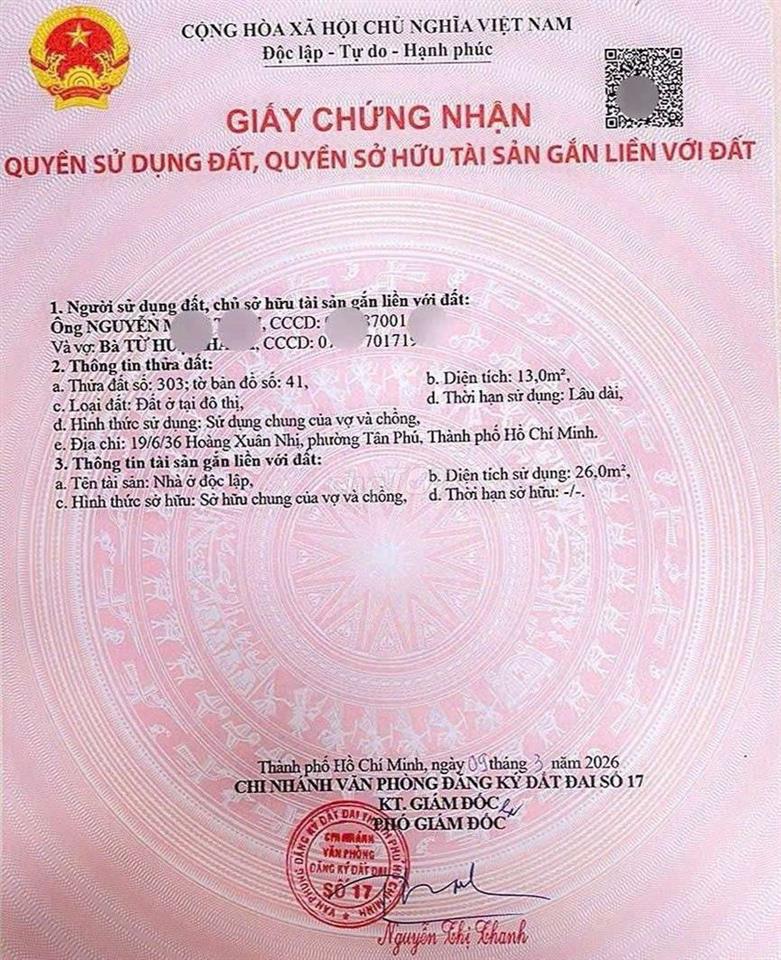 Nhà 3 tầng Ngay Trịnh Đình Trọng