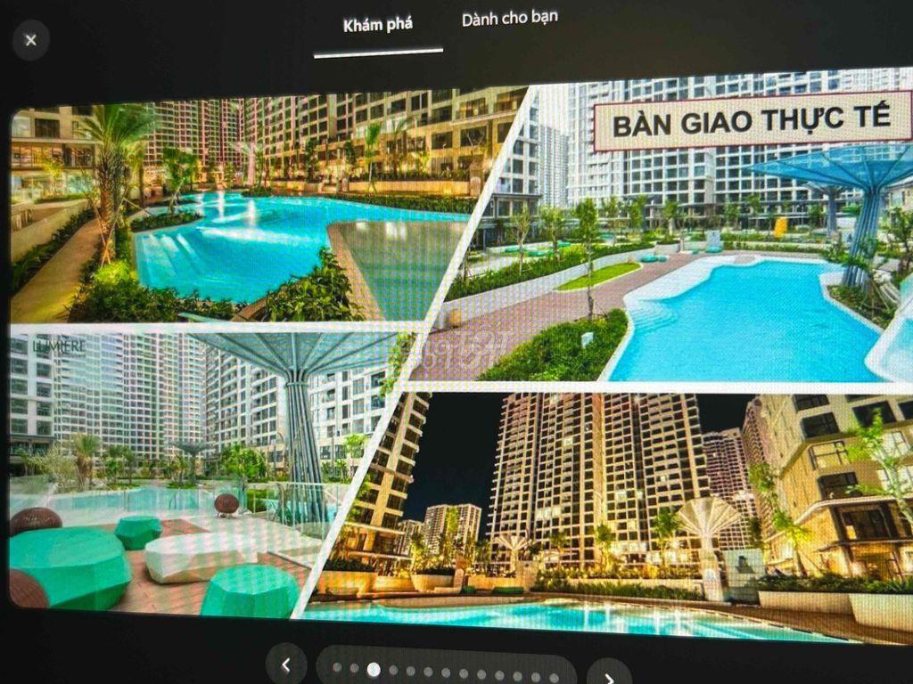 CHO THUÊ CĂN HỘ 2PN, 2WC MỚI CAO CẤP – LUMIÈRE BOULEVARD, VINHOMES GRA