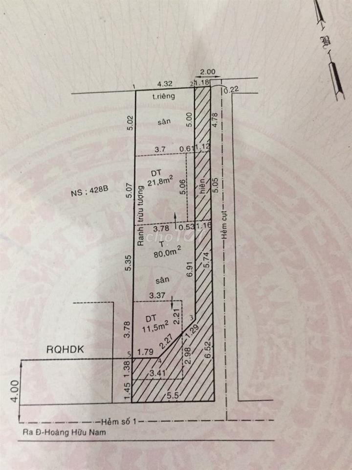 Cần bán nhà nát gần BV Ung Bướu cơ sở 2