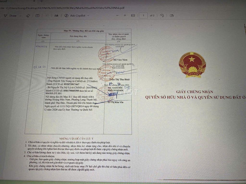 Cần bán nhà nát gần BV Ung Bướu cơ sở 2