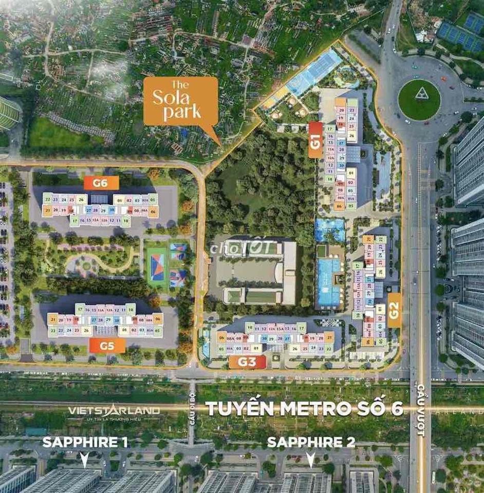 Cắt Lỗ G3 1n+1 48m2 Sola Park giá 3 Tỷ Vinhomes Smart City