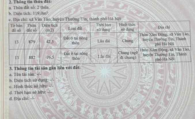 bán đất thổ cư sổ đỏ chính chủ
