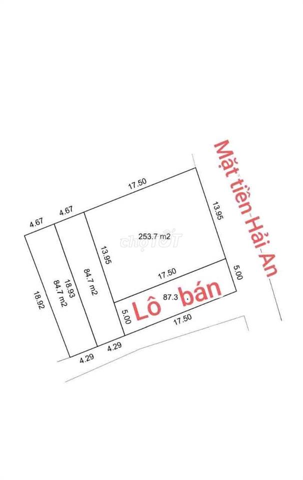 bán lô góc 2 mặt kiệt oto Hoà Quý