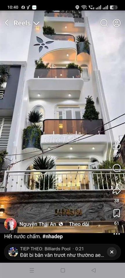 nhà mốt trệt 2 lầu có sản phơi đồ và sân thượng