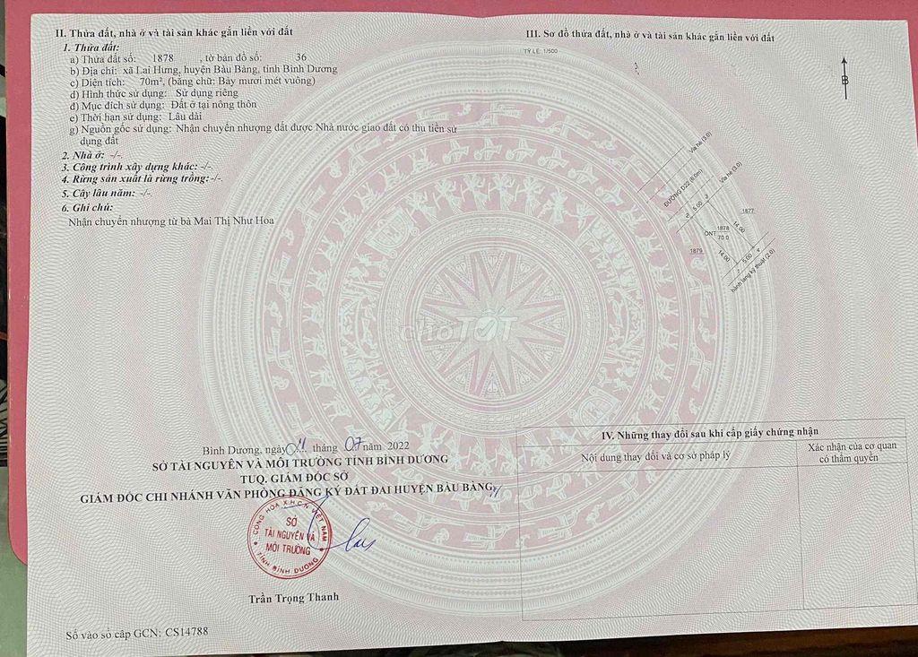 đất thổ cư Nam Long Bàu Bàng BD