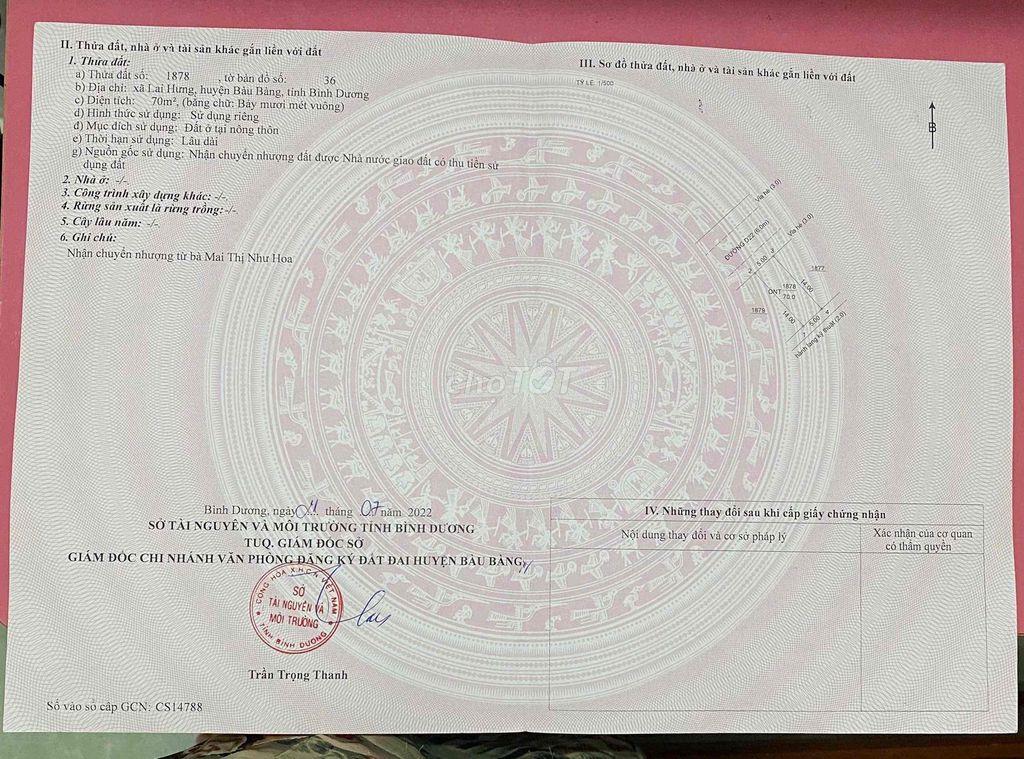 đất thổ cư Nam Long Bàu Bàng BD
