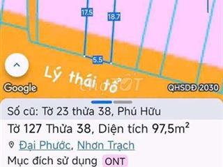 Bán nhà mặt tiền đường Lý Thái Tổ, Xã Đại Phước, Đồng Nai - 97.5m2