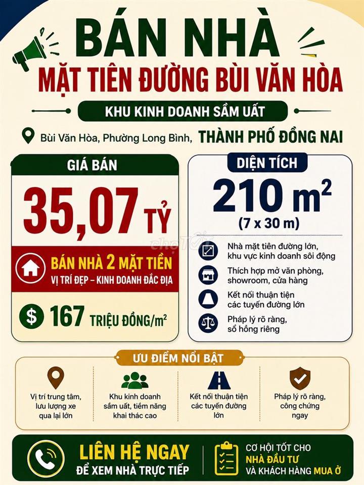 BÁN NHÀ HAI MẶT TIỀN