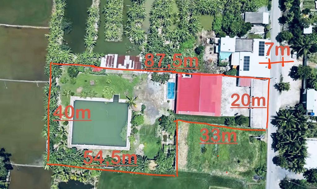 Nhà Vườn 2800m2 Cần Đước Long An gần chợ Bình Chánh