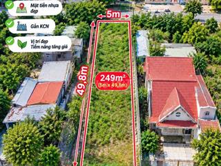 CHỦ CẦN RA NHANH LÔ ĐẤT  249M² GIÁ 298TR GẦN TRƯỜNG HỌC 