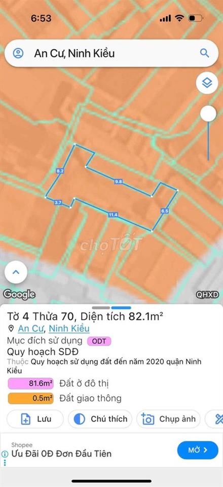 Nền 82m thổ cư Hẻm xe máy 79 Xô Viết Nghệ Tĩnh
