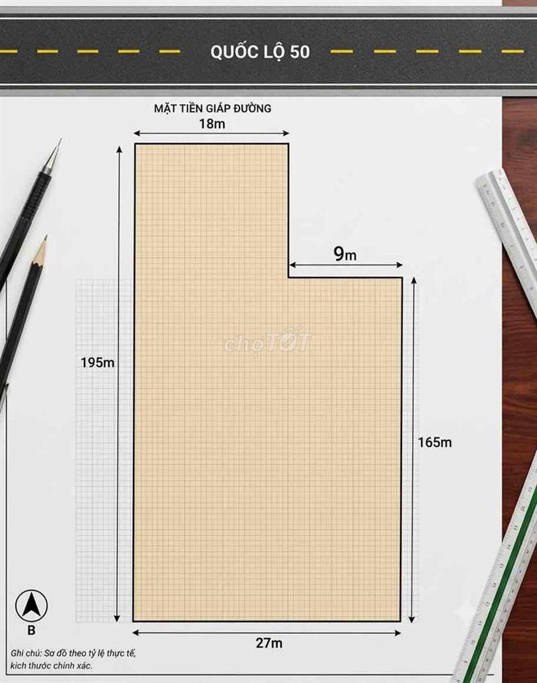cho thuê 5000m2 mặt tiền ql50 làm bãi xe nhà xưởng kho lạnh