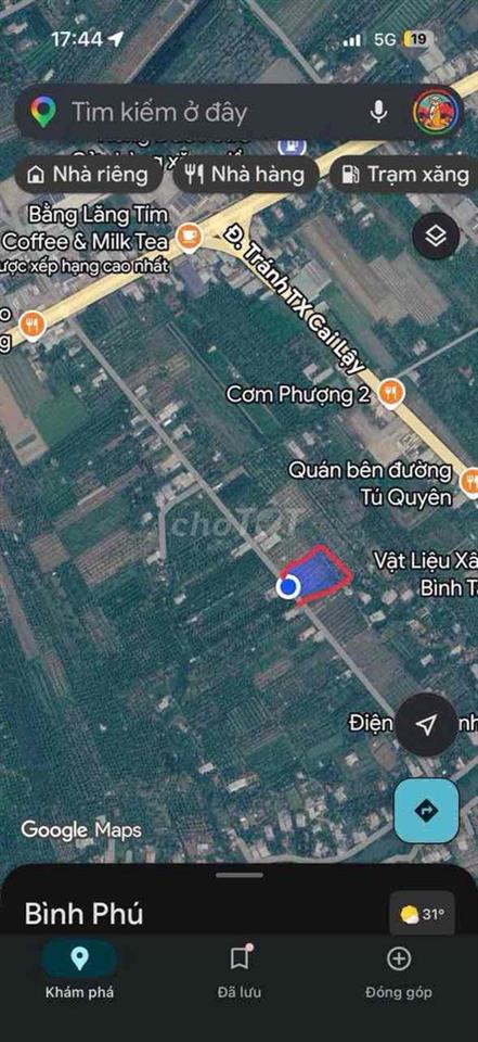 BÁN GẤP ĐẤT VƯỜN VỊ TRỊ ĐẸP GẦN TUYẾN TRÁNH CAI LẬY .