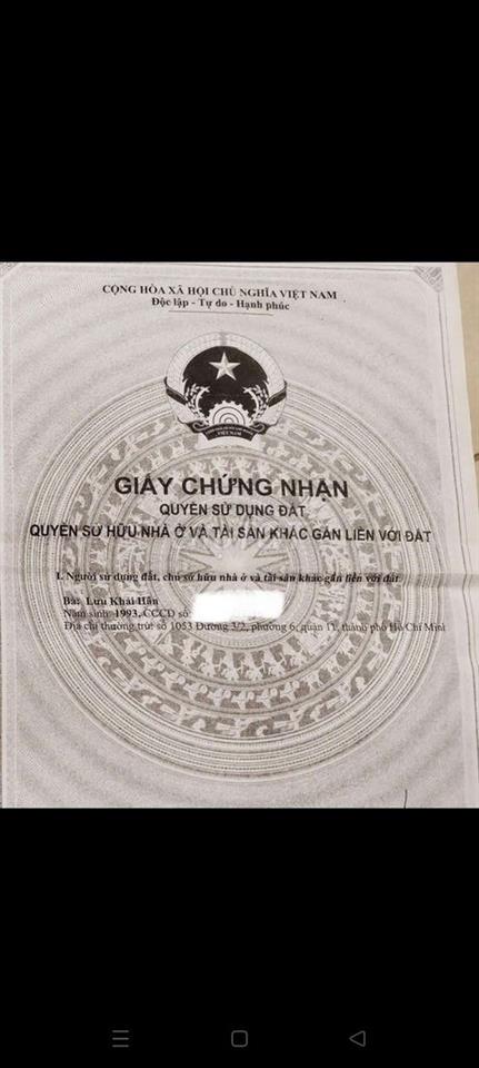 đất nông nghiệp trồng cây lâu năm đường 10m xe hơi KDC