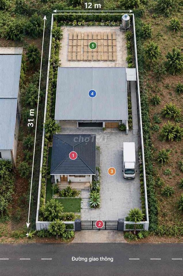 Đất 375,8m² Full Thổ Cư – Mặt Đường Nhựa 15m – Gần Hồ Bù Tam