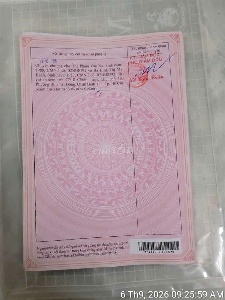chính chủ cần bán