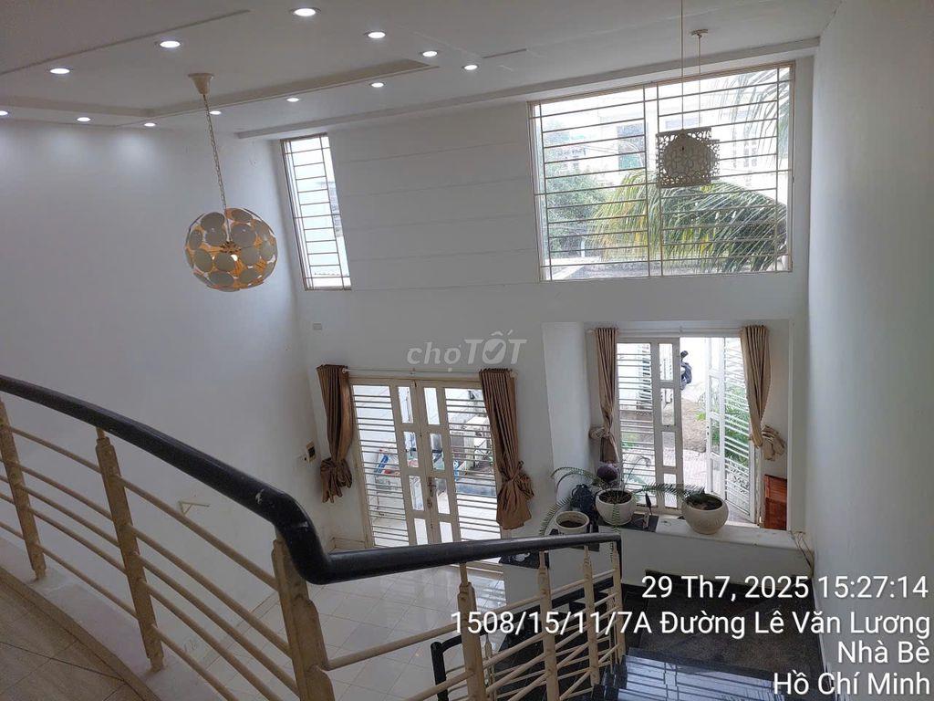 Cho thuê nguyên căn hẻm 1508 Lê Văn Lương 1 trệt, 1 lầu