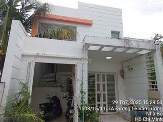 Cho thuê nguyên căn hẻm 1508 Lê Văn Lương 1 trệt, 1 lầu