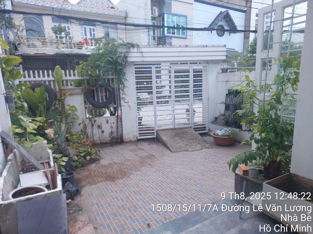 Cho thuê nguyên căn hẻm 1508 Lê Văn Lương 1 trệt, 1 lầu