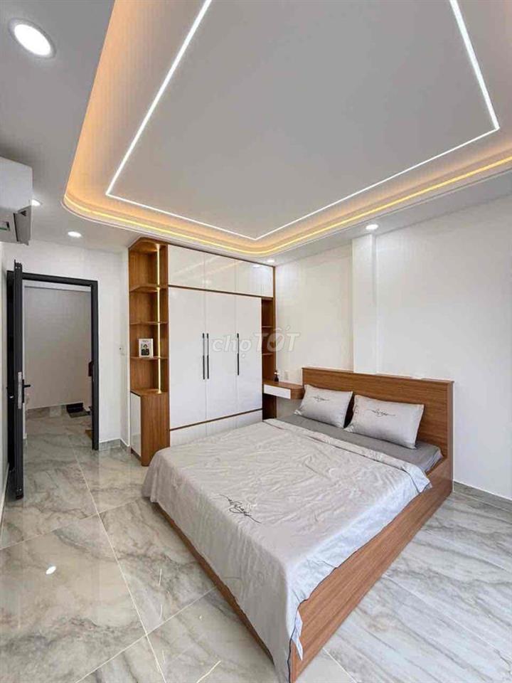 Chỉnh chủ bán nhà 4 tầng Phan Văn Trị, hẻm 7m thông, nhỉnh 6tỷ
