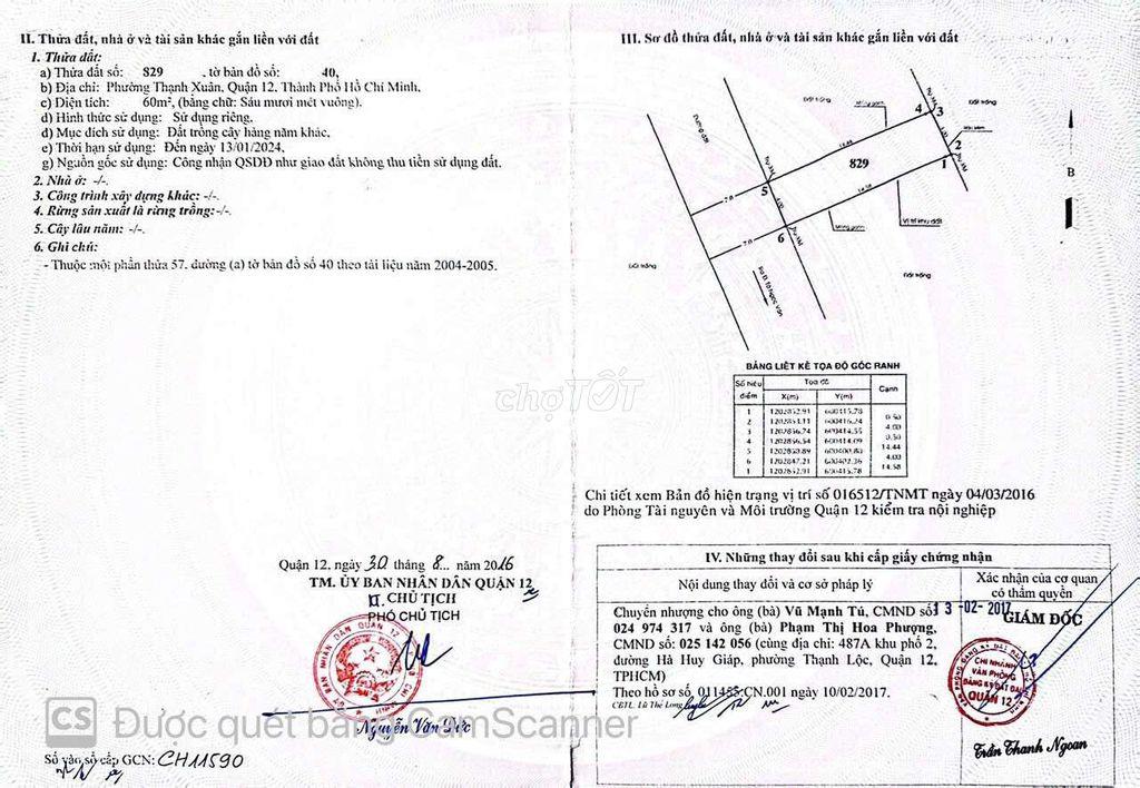 Hàng Hiếm Q12 - SHR - ĐƯỜNG 8M