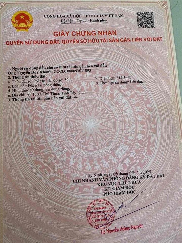 314m2 thổ cư ngay cổng KCN Hòa Bình