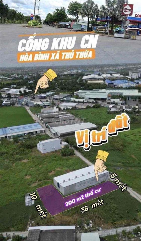 314m2 thổ cư ngay cổng KCN Hòa Bình