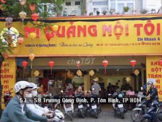 CHO THUÊ NHÀ MẶT TIỀN 57-59 TRƯƠNG CÔNG ĐỊNH, P.14, TÂN BÌNH