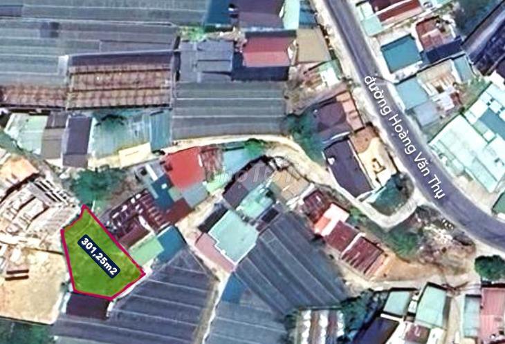 Bán 301,25m² đất Hoàng Văn Thụ P5 Đà Lạt – 200m² thổ cư – Hẻm ô tô