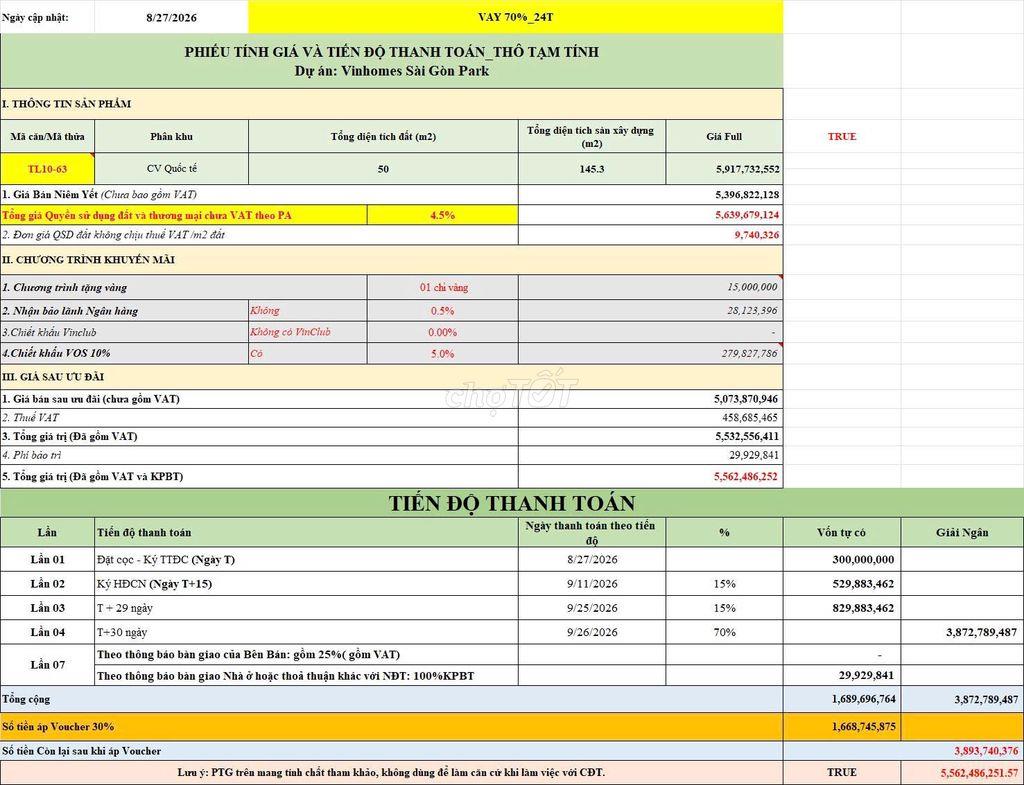 TL10 - 63 NHÀ PHỐ VINHOMES HÓC MÔN