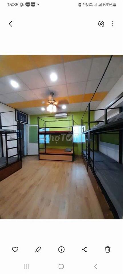 Phòng  giường tầng ở chung cho thuê tháng