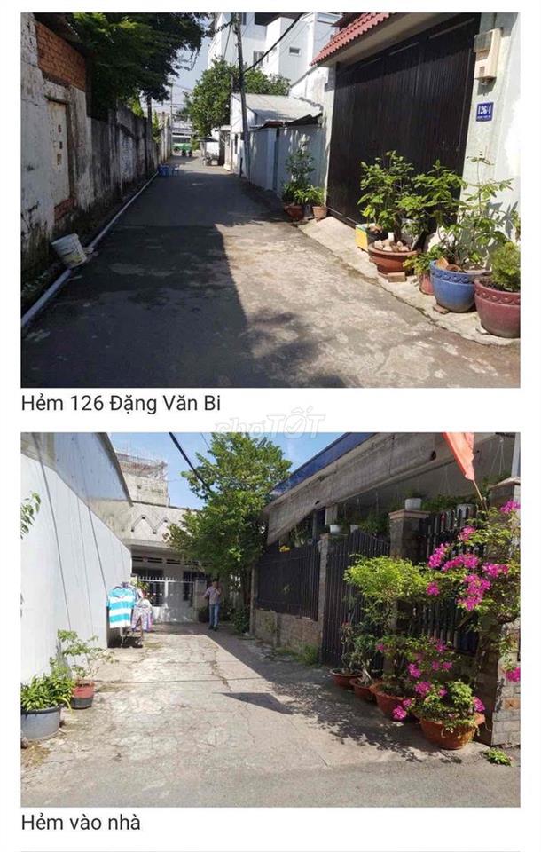 bán nhà hẻm 126 Đặng Văn Bi 1trệt 1 lửng đúc (2Pn2wc pk nhà bếp)