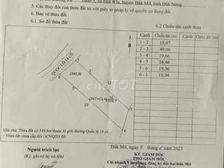 đất 312 ngay quốc lộ 14
