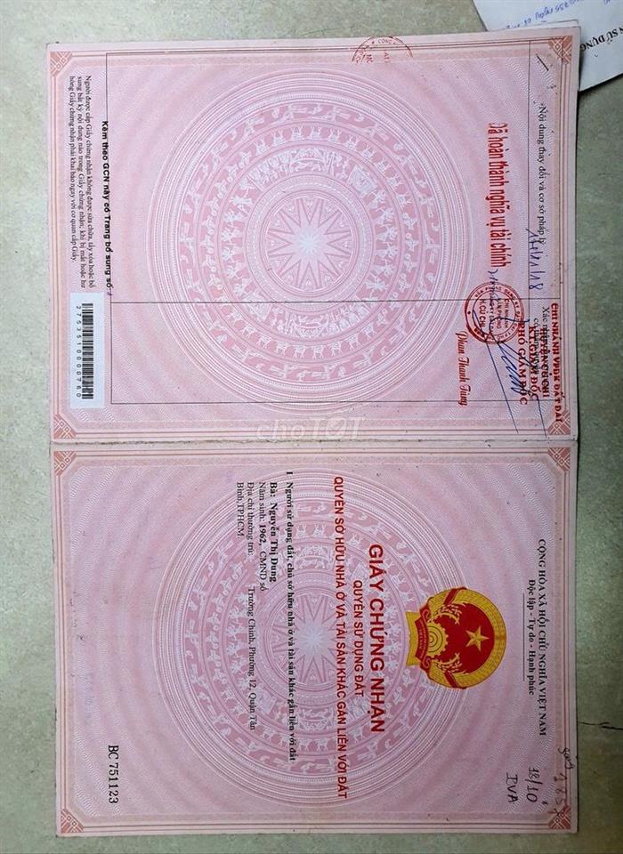 Nhà và Đất Phước Vĩnh An