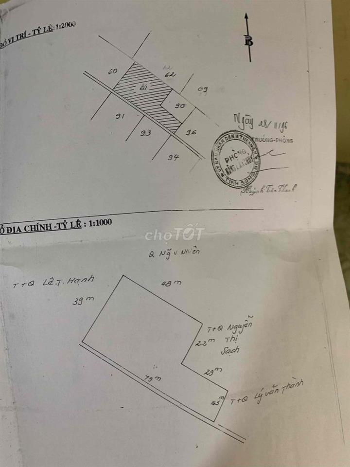 Cần bán đất vườn DT 25x40 = 1000 m2 có 200 m2 đất ở