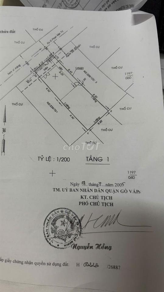 Chính chủ bán nhà cấp 4 HXH Phan Văn Trị, Gò Vấp - 86m²