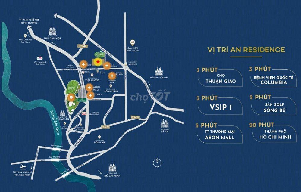 Bán đất thổ cư sổ hồng Thuận An Hòa